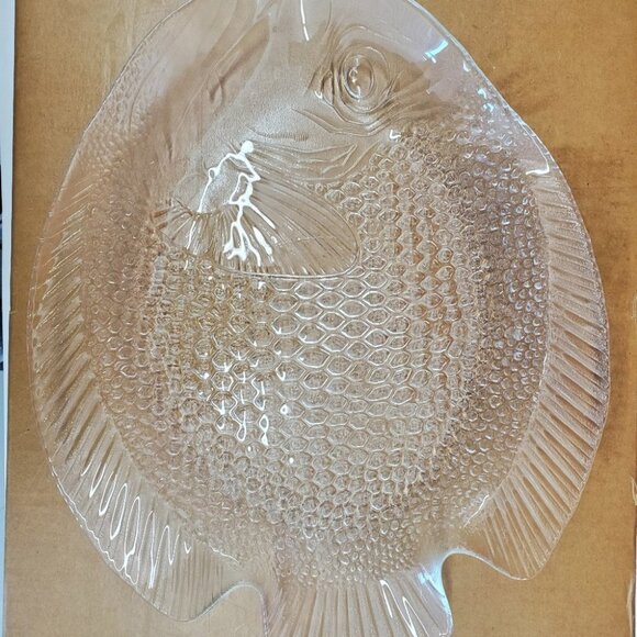 Arcoroc France Poisson Clear  Fish Serving Platter - Picture 10 of 10